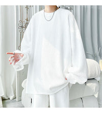 Men's Trendy Casual Long Sleeve T-Shirt High Street Loose Fit Comfortable Wear Modern Minimalist Style Everyday Essential