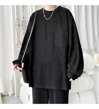 Men's Trendy Casual Long Sleeve T-Shirt High Street Loose Fit Comfortable Wear Modern Minimalist Style Everyday Essential