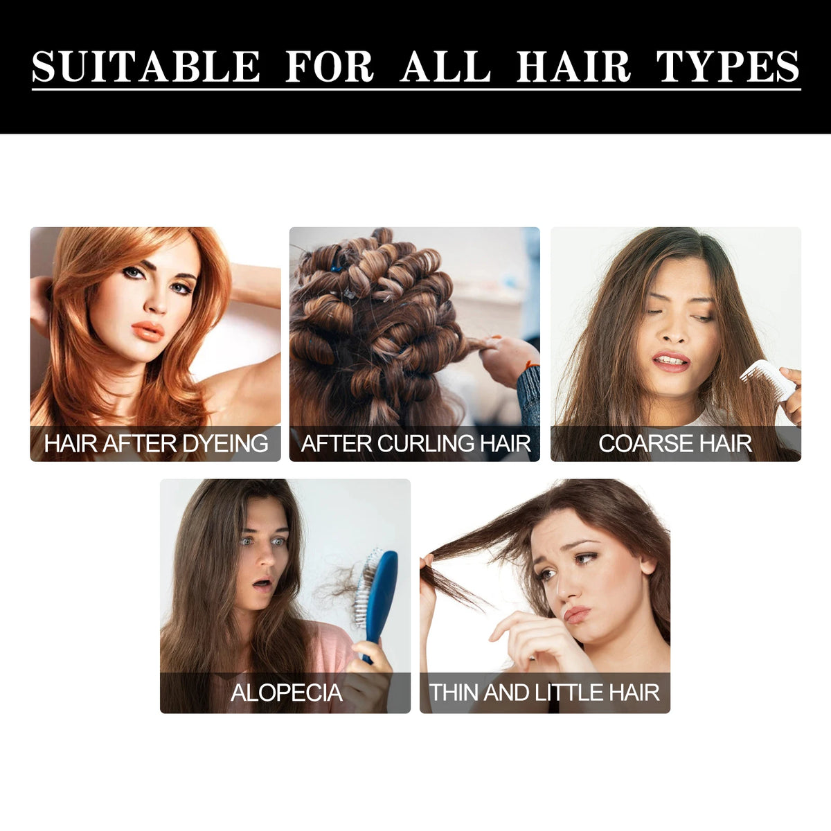 Hair care essence has good permeability penetrates into the hair core fully absorbs nutrients deeply moisturizes Gentle smooth
