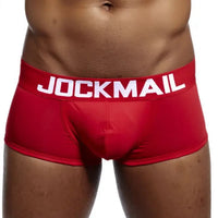 Men's Cotton Boxer Briefs Trunk Underwear with Convex Pouch Design