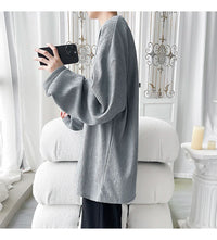 Men's Trendy Casual Long Sleeve T-Shirt High Street Loose Fit Comfortable Wear Modern Minimalist Style Everyday Essential