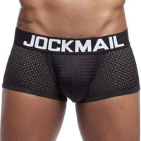Men's Cotton Boxer Briefs Trunk Underwear with Convex Pouch Design