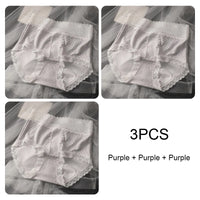 Women's Seamless Panties Set Pack Fashion Micro Underwear Lace Triangular Briefs