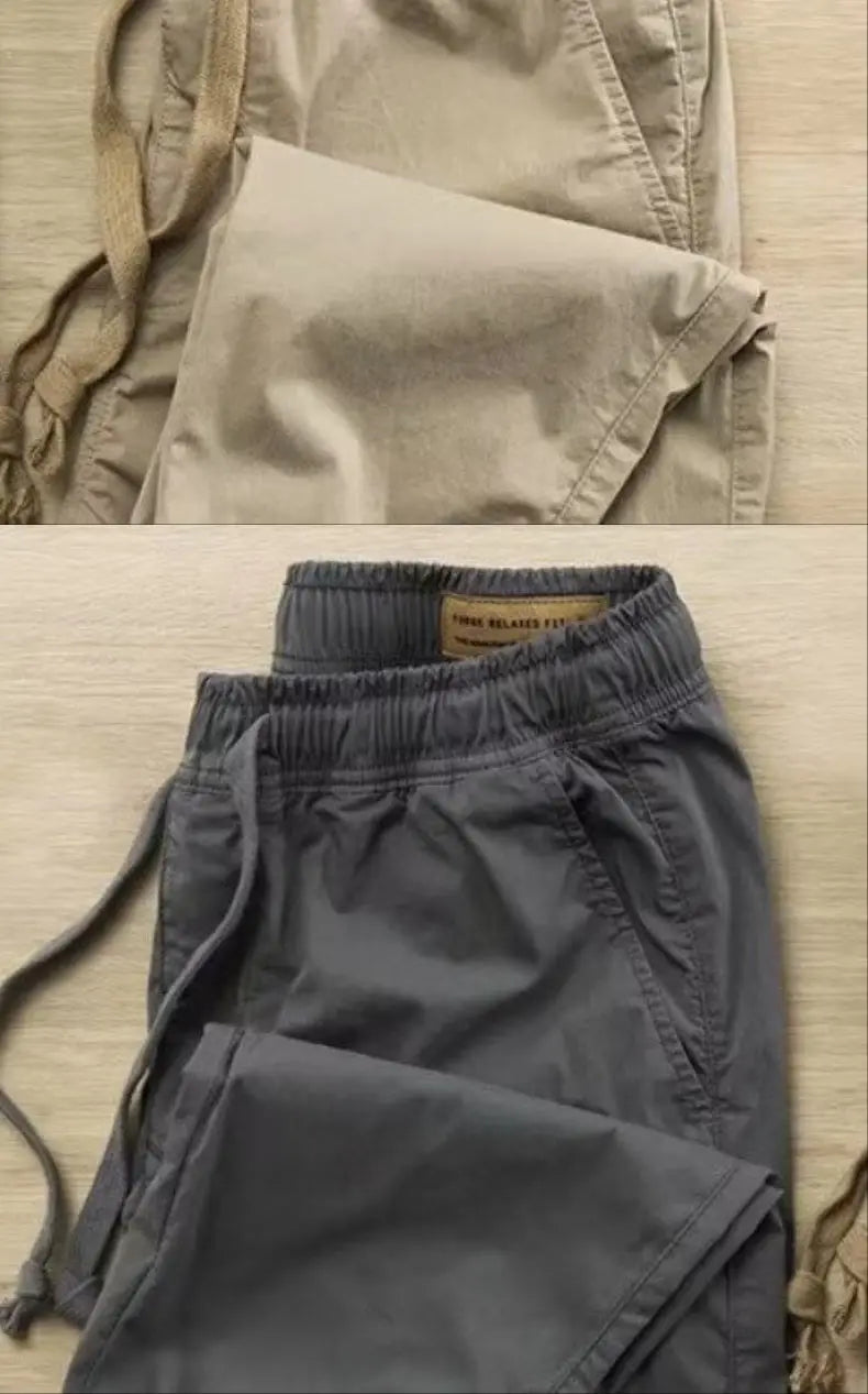 2025 Trendy Casual Cargo Pants for Men Lightweight Elastic Waist Pants Spring and Summer Casual Joggers