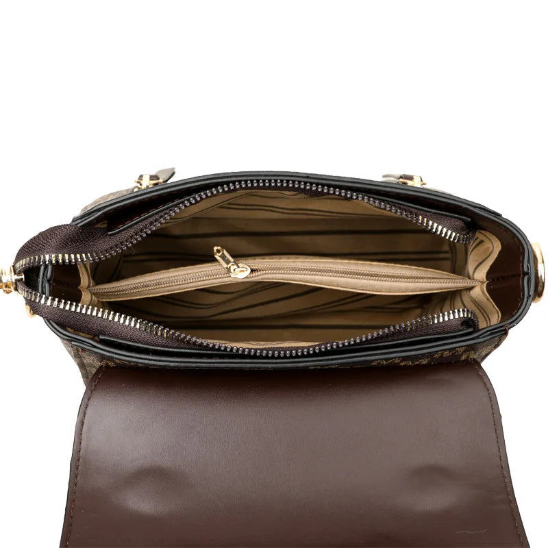 Fashion Women Handbag with Top Handle, Detachable Crossbody Strap,Flap Over Shoulder Purse,Classic Daily Commuter Bag for Dating
