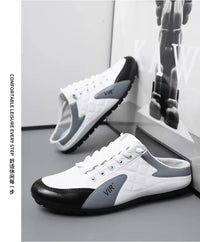 Summer Slippers for Men Trendy Men's Flat Bottom Casual Shoes Soft Sole Support Shoes Men's Sneakers