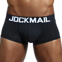 Men's Cotton Boxer Briefs Trunk Underwear with Convex Pouch Design