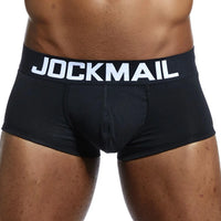Men's Cotton Boxer Briefs Trunk Underwear with Convex Pouch Design