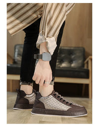 2025 New Fashion Platform Sneakers for Men Casual  High-top Shoes Male  Flat Non-slip Sport Running Shoes Man Spring Sneakers