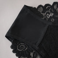 3PCS/Set Luxury Floral Embroidery Lace Panties Women's Briefs Breathable Underwear