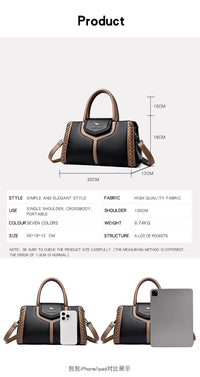 2024 New Fashion Trend Women's Handbag High Quality Large Capacity Female Tote Bags Famous Luxury Brand Women Shoulder Bag Sac