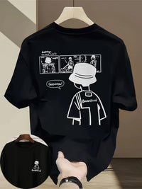 Men's Summer Short Sleeved T-shirt Trendy and Cool Print Versatile