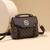Fashion Women Handbag with Top Handle, Detachable Crossbody Strap,Flap Over Shoulder Purse,Classic Daily Commuter Bag for Dating