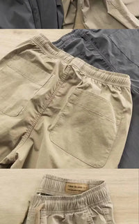 2025 Trendy Casual Cargo Pants for Men Lightweight Elastic Waist Pants Spring and Summer Casual Joggers