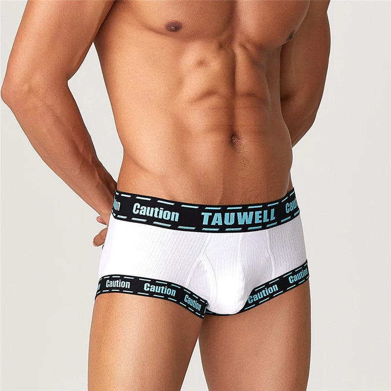 Men's Printed Boxer Briefs Underwear Comfortable Cotton Trunks