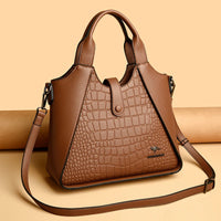 2024 New Fashion Trend Women's Handbag High Quality Soft Leather Women Shoulder Bolsas Solid Color Retro Female Tote Bags Sac