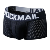 Men's Cotton Boxer Briefs Trunk Underwear with Convex Pouch Design