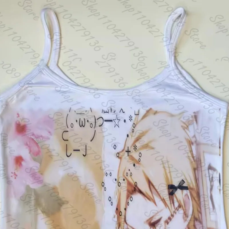 Crop Top for Women Grunge Clothes Y2K Vintage Top 2000s Style Tops With Suspenders