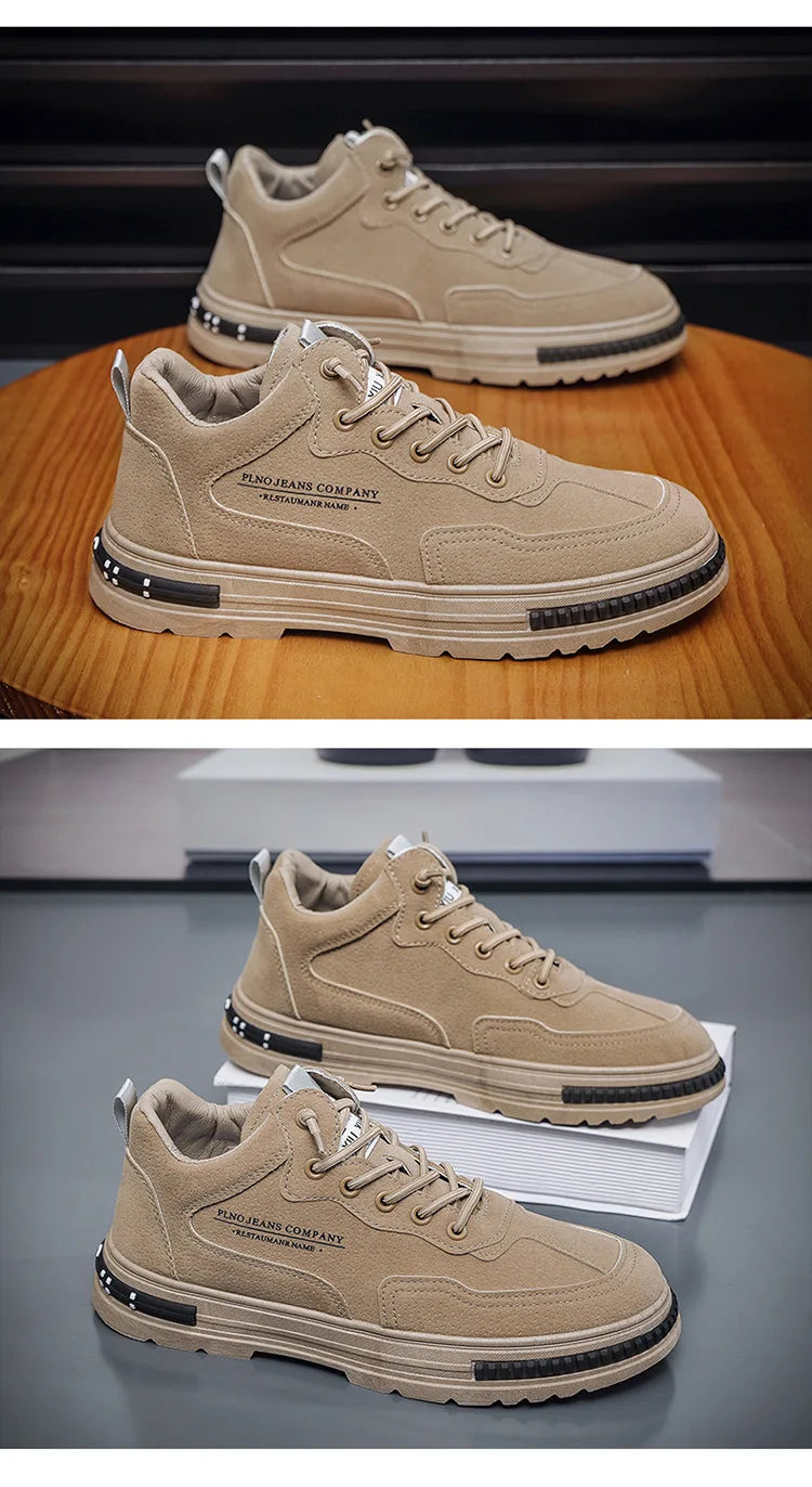 Casual Sneaker for Men Wear-Resistant Fashion Breathable Trendy All-match Comfortable Outdoor Platform Sneakers Spring Main New