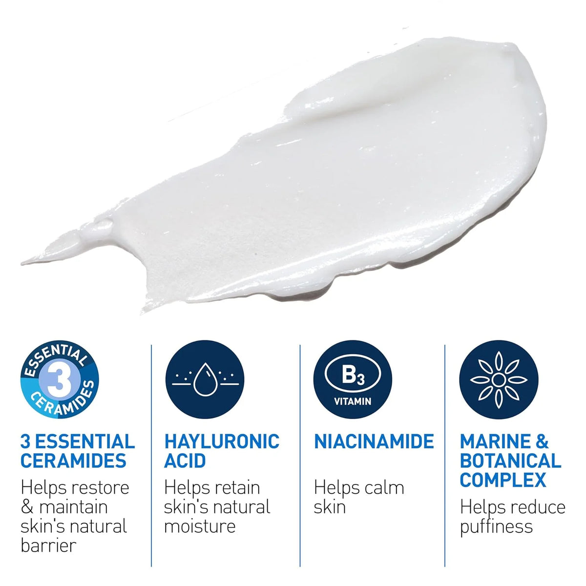 CeraVe Eye Repair Cream Under Eye Moisturizer With Hyaluronic Acid Niacinamide Marine Botanical Complex Daily Skin Care