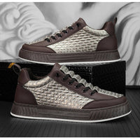 2025 New Fashion Platform Sneakers for Men Casual  High-top Shoes Male  Flat Non-slip Sport Running Shoes Man Spring Sneakers