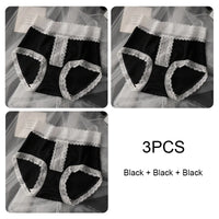 Women's Seamless Panties Set Pack Fashion Micro Underwear Lace Triangular Briefs