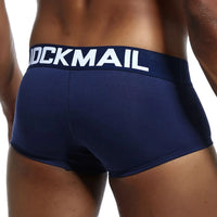 Men's Cotton Boxer Briefs Trunk Underwear with Convex Pouch Design
