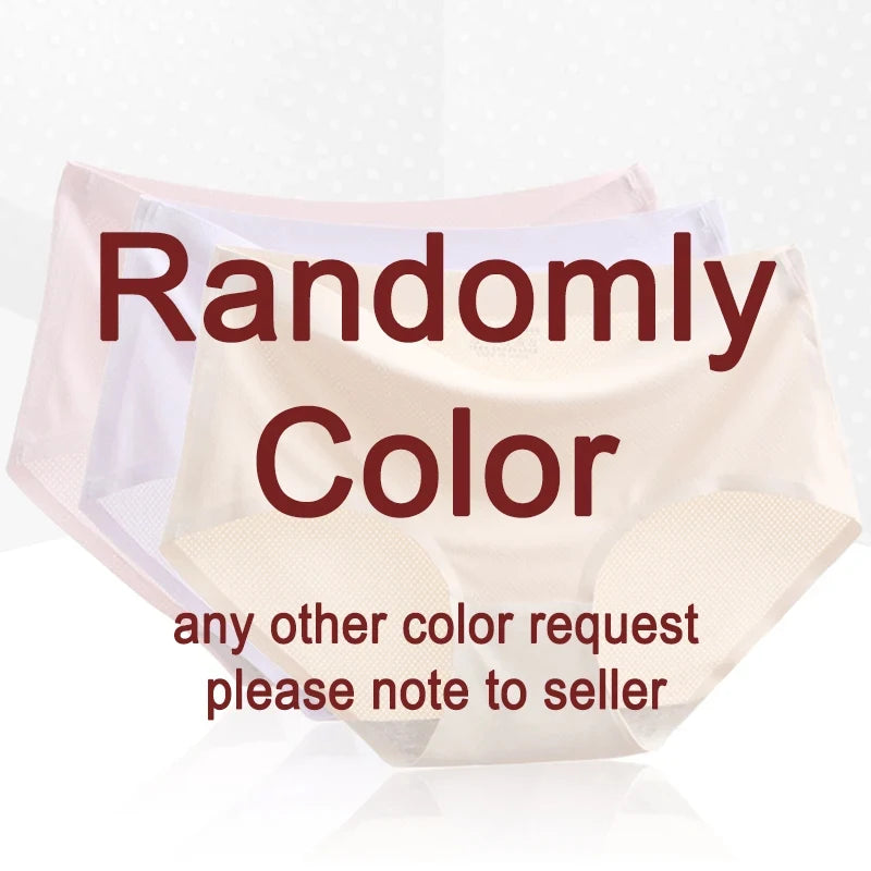 3PCS/Set Cotton Panties Women's Briefs Jacquard Design Solid Color Underpants S-XL