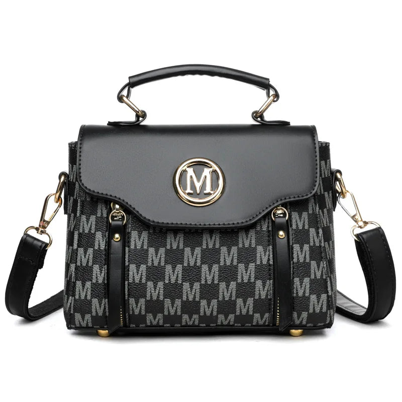 Fashion Women Handbag with Top Handle, Detachable Crossbody Strap,Flap Over Shoulder Purse,Classic Daily Commuter Bag for Dating