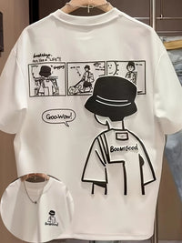 Men's Summer Short Sleeved T-shirt Trendy and Cool Print Versatile