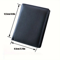 Men's Wallet Genuine Leather Wallets For Men Coin Purse Vintage Vertical Short Credit Card Holder Money Bag Men's RFID Wallet