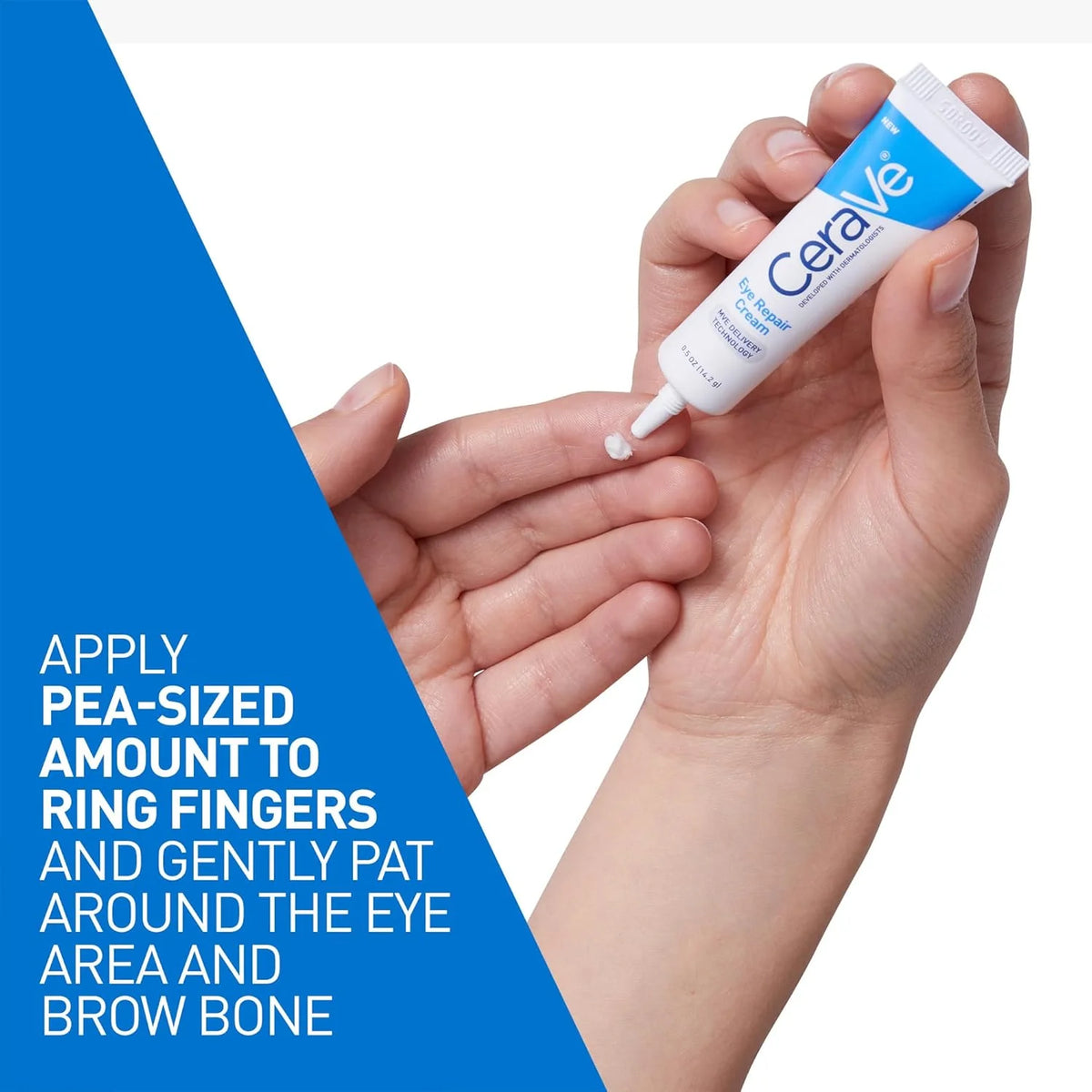 CeraVe Eye Repair Cream Under Eye Moisturizer With Hyaluronic Acid Niacinamide Marine Botanical Complex Daily Skin Care
