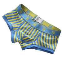 New Striped Boxer Briefs  Men's Comfortable Underwear Breathable Cotton Trunks with Elastic Waistband