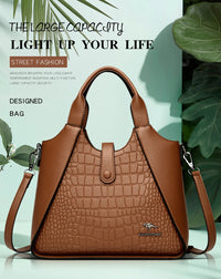 2024 New Fashion Trend Women's Handbag High Quality Soft Leather Women Shoulder Bolsas Solid Color Retro Female Tote Bags Sac
