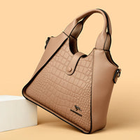 2024 New Fashion Trend Women's Handbag High Quality Soft Leather Women Shoulder Bolsas Solid Color Retro Female Tote Bags Sac