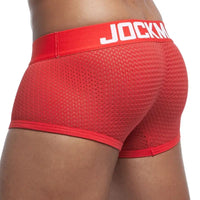 Men's Cotton Boxer Briefs Trunk Underwear with Convex Pouch Design