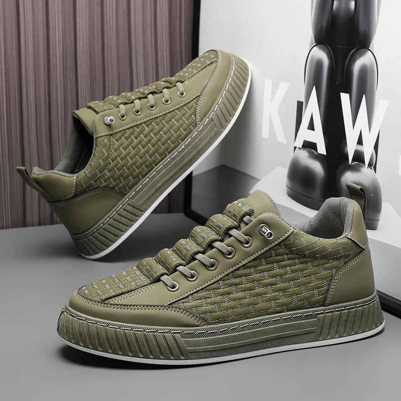 2025 New Fashion Platform Sneakers for Men Casual  High-top Shoes Male  Flat Non-slip Sport Running Shoes Man Spring Sneakers