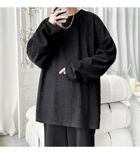 Men's Trendy Casual Long Sleeve T-Shirt High Street Loose Fit Comfortable Wear Modern Minimalist Style Everyday Essential