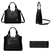 2024 New Fashion Trend Women's Handbag High Quality Soft Leather Women Shoulder Bolsas Solid Color Retro Female Tote Bags Sac