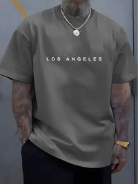 Men's Fashion Trendy Round Neck T-shirt Versatile Short Sleeve Shirt Outdoor Trendy Breathable T-shirt