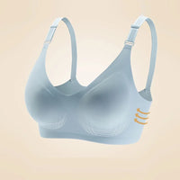 Women's Seamless Bras Ladies Thin Style Jelly Color Soft Bra Wireless Underwear Comfortable Lingerie Deep V Gather