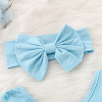 Newborn Baby Girl Clothes Spring Autumn Fashion Long Sleeve Bodysuit Lovely Jumpsuit Headband  2pcs Baby Girl Outfit Set