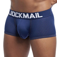Men's Cotton Boxer Briefs Trunk Underwear with Convex Pouch Design