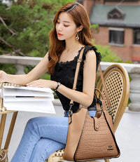 2024 New Fashion Trend Women's Handbag High Quality Soft Leather Women Shoulder Bolsas Solid Color Retro Female Tote Bags Sac