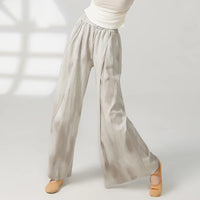 Women's wide-leg trousers made of chiffon, flowing and loose, suitable for formal party and wedding wear, as well as casual wear