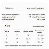 Women's Seamless Panties Set Pack Fashion Micro Underwear Lace Triangular Briefs