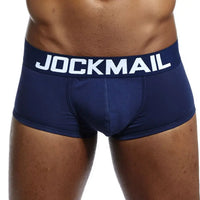 Men's Cotton Boxer Briefs Trunk Underwear with Convex Pouch Design