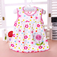 Baby Girls Princess Dress Summer Clothes Cotton Clothing 0-2 Years
