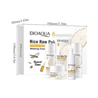 Rice Puree Skin Care Set & Soap Whitening Brighten Hydrating Moisturize Facial Cleanser+Toner+Essence+Lotion+Cream Skincare