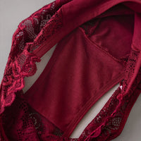 3PCS/Set Luxury Floral Embroidery Lace Panties Women's Briefs Breathable Underwear